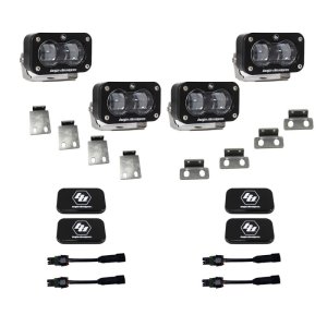 Ford F-150 Raptor Light Kit - Front - Baja Designs - S2 SAE Dual Fog Pocket - Clear - `21-`22